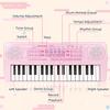 M SANMERSEN Kids Piano Keyboard, 37 Keys Music Keyboard Piano Toys with Microphone, Portable Dual Speaker Electronic Piano Keyboard, Birthday Gift for Beginners Girls Ages 3 4 5 6, Pink view 4