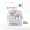 Wisteria Nebula Dice Luminary with White Pips 12mm (1/2in) D6 Set of 50 Wondertrail view 2