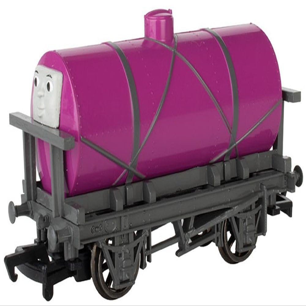Bachmann Trains - Thomas & Friends Oil Tanker TROUBLESOME Truck #6 - HO Scale,Prototypical Maroon