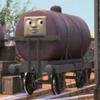 Bachmann Trains - Thomas & Friends Oil Tanker TROUBLESOME Truck #6 - HO Scale,Prototypical Maroon view 2
