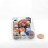 Dumpster Fire Dice Assorted Colors with Pips 16mm (5/8in) D6 Pack of 15 Wondertrail view 1