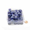 Purple Lustrous Dice with Gold Pips D6 16mm (5/8in) Bulk Pack of 50 Wondertrail view 1