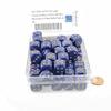Purple Lustrous Dice with Gold Pips D6 16mm (5/8in) Bulk Pack of 50 Wondertrail view 2