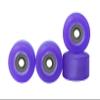 Teak Tuning Apex 61D Urethane Fingerboard Wheels - New Street Shape, 7.7mm Diameter - Ultra Spin Bearings - Made in The USA - UV Violet Colorway view 1