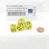 Yellow Cirrus Dice with Black Hearts D6 16mm (5/8in) Pack of 4 Wondertrail view 2