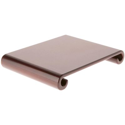 Plymor Walnut Scroll Wood Veneer Footed Display Base, 9" W x 7" D x 1.25" H (7.875" x 6.75" Display Area), Pack of 2