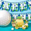 Containlol 32 Pieces Golf Birthday Party Decorations Golf Happy Birthday Banner Golf Cake Toppers and Foil Balloons for Golf Themed Party Supplies view 3