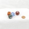 Dumpster Fire Dice Assorted Colors with Pips 16mm (5/8in) D6 Pack of 4 Wondertrail view 1
