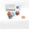 Dumpster Fire Dice Assorted Colors with Pips 16mm (5/8in) D6 Pack of 4 Wondertrail view 2