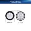 Yinpecly RC Car Wheel 30mm Dia Plastic Wheel Rims and Rubber Tires RC Drift Cars Tires Set for DIY RC Car Truck Boat Helicopter Model Part White and Black 4pcs view 3