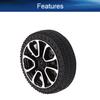 Yinpecly RC Car Wheel 30mm Dia Plastic RC Drift Cars Tires Set for DIY RC Car Truck Boat Helicopter Model Part Black 4pcs view 3