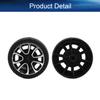 Yinpecly RC Car Wheel 30mm Dia Plastic RC Drift Cars Tires Set for DIY RC Car Truck Boat Helicopter Model Part Black 4pcs view 4