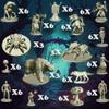 House of Bodian Mythical Heroes Forest/Swamp Edition - 90 Pcs in 16 Designs - Mini Figure Set for RPGs - Creatures and Monsters - Suitable Size for DND view 4