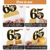 9 Pieces 65th Birthday decorations 65th birthday centerpieces for Tables Decorations Cheers to 65 Years Honeycomb Table Topper Happy 65th Birthday Decorations for Men and Woman Sixty-five Years Birthday Party view 4