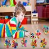 12 Pcs Fidget Spinners Pop Toys for Party Favors, Sensory Fidget Toys Bulk for Classroom Prizes, Easter Christmas Valentine Gifts for Kids Easter Basket Stuffers view 4