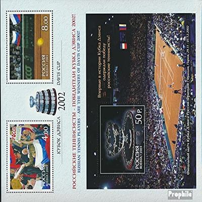Russia 1061-1062,Block52 zd-Sheetlet (Complete.Issue.) unmounted Mint/Never hinged ** MNH 2003 Profit desTennis Davis Cups (Stamps for Collectors) Tennis/Tabletennis