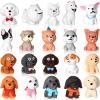 Marsui 40 Pcs Mini Dog Figurines Toy Realistic Little Puppy Figures Educational Dog Animals Toys Miniature Mini Glow in The Dark Resin Animals for Birthday Christmas Easter Cake Topper Decor(Cute) view 1