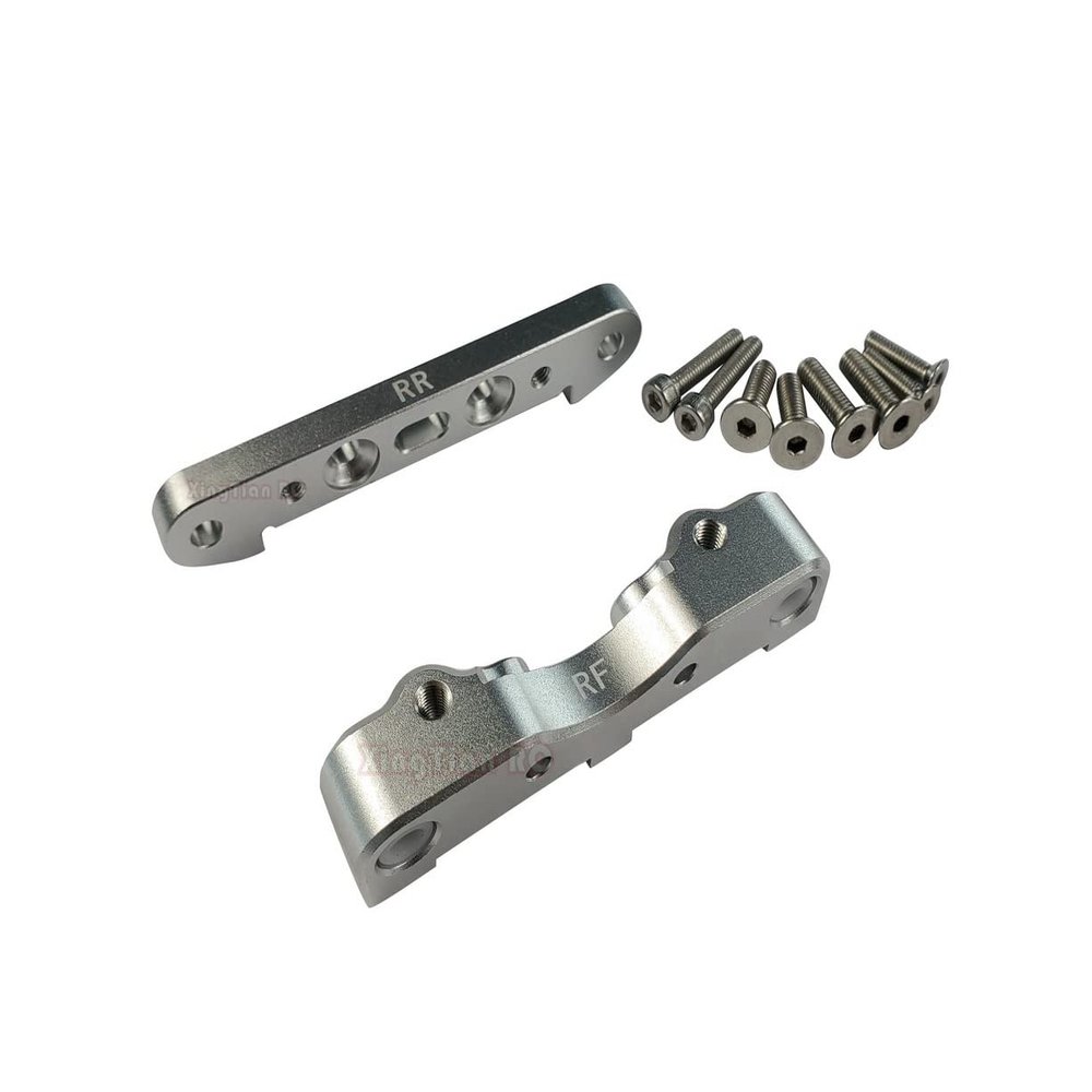 Aluminum Rear Lower Suspension Mount for Arrma 1/5 KRATON Outcast 8S BLX Upgrade Parts - Silver