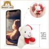 12 Pieces Christmas Mini Bear Bulk 3.15 Inch Soft Plush Stuffed Animal Toy Xmas Tree Cute Ornaments Plush Bear Keychain Gift for Birthday Present Box Wedding Party Favors Award Decor(Simple Style) view 2