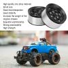 Dilwe RC Wheel Hub RC Accessories, 4 Pcs 1.55 Inch RC Wheel Rim Hub Zinc Alloy RC Beadlock Wheel Rim Hub Compatible with TF2 CC01 LC70 D90/MST Axial AX90069 RC Car Part(Black) view 3