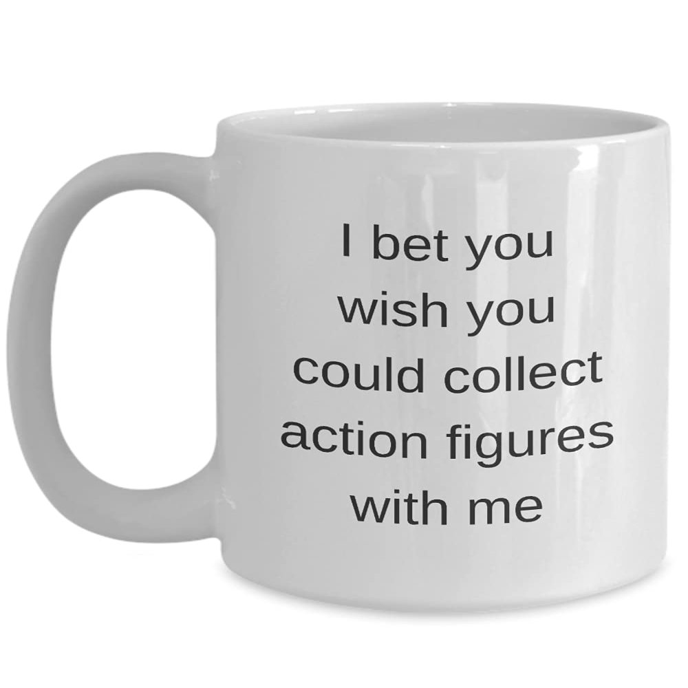 Action Figure Mug, Action Figure Collector Gift Idea for Collector Edition Action Figure