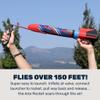Mighty Fun! - Airo Rocket Hand Launched Inflatable Rocket Kit - Includes Giant 20 Inch Inflatable Ripstop Nylon Rocket, Hand Launcher and Storage Bag - Soars 150 Feet - Ages 6+ view 3