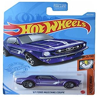 Hot Wheels '67 Ford Mustang Coupe, [Purple] 192/250 Muscle Mania 2/10
