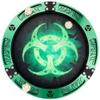 C4Labs 10" Padded Dice Rolling Tray  Synthetic Biotech - Green Metallic view 2