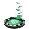 C4Labs 10" Padded Dice Rolling Tray  Synthetic Biotech - Green Metallic view 4