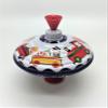 Classic Music Box Spinning Tin Top Toy from KsmToys by Bolz. The Funny Buzzing Hum Gets Louder As The Top Spins Faster, 7.5" x 7.5" x 7.5" Ages 18 m+ view 3