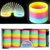 The Dreidel Company Plastic Coil Spring, Glow-in-The-Dark Magic Rainbow Slingy, Party Favor, Birthday Bag Filler, Stocking Stuffers, 3" (80MM) (10-Pack) view 1