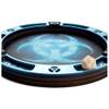 C4Labs 10" Padded Dice Rolling Tray  Synthetic Biotech - Blue Metallic view 3