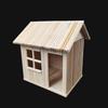 WellieSTR 1 Set DIY Wooden House Stick Craft Kit Wooden House Kit for Kids,Craft Sticks (House) view 1