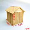 WellieSTR 1 Set DIY Wooden House Stick Craft Kit Wooden House Kit for Kids,Craft Sticks (House) view 4