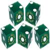 Cyber-Deals Craps Starter Kit Sets, Featuring Authentic Las Vegas Casino Table-Played Dice with Clear Acrylic Dice Boat (Four Queens (Green Frosted)) view 2