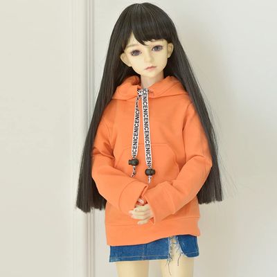 30CM / 45CM / 60CM Doll Clothes 1/3 1/4 1/6 BJD Doll Accessories BJD SD DIY Fashion Hoodie Toys Dolls Clothing (1/4,Orange)