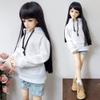 30CM / 45CM / 60CM Doll Clothes 1/3 1/4 1/6 BJD Doll Accessories BJD SD DIY Fashion Hoodie Toys Dolls Clothing (1/4,White) view 2