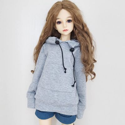 30CM / 45CM / 60CM Doll Clothes 1/3 1/4 1/6 BJD Doll Accessories BJD SD DIY Fashion Hoodie Toys Dolls Clothing (1/3,Gray)