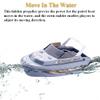 NEXTAKE Electric Marine Patrol Boat - Coast Guard Vessel Police Speedboat Ship Model with Siren and Light (Grey 3) view 3