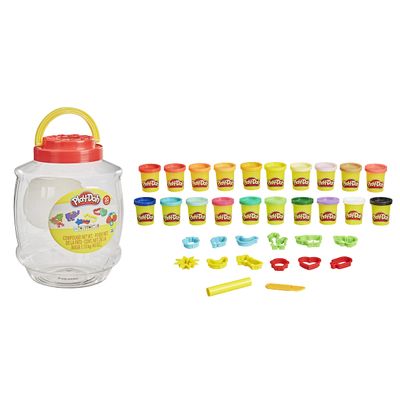 Play-Doh Bucket of Fun, 14 Cutters and Tools, 20 Cans