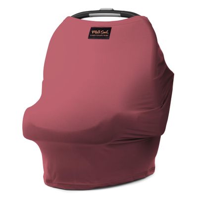 Milk Snob Original 5-in-1 Luxe Cover in Ash Rose - Added Privacy for Breastfeeding, Baby Car Seat, Carrier, Stroller, High Chair, Shopping Cart, Lounger Canopy, Newborn Essentials, Nursing Top
