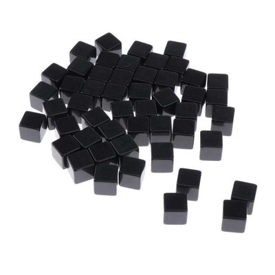 AMLESO 16mm Acrylic Blank Cubes - D6 for Board Games, DIY, Fun and Teaching - 50 Pieces Per Order