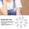 25mm Round Pacifier Clips, Suspender Snaps, DIY Clothes Accessories, for Making Pacifier Holders Bib Clips(White) view 2