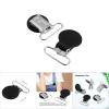 25mm Round Pacifier Clips, Suspender Snaps, DIY Clothes Accessories, for Making Pacifier Holders Bib Clips(Black) view 4
