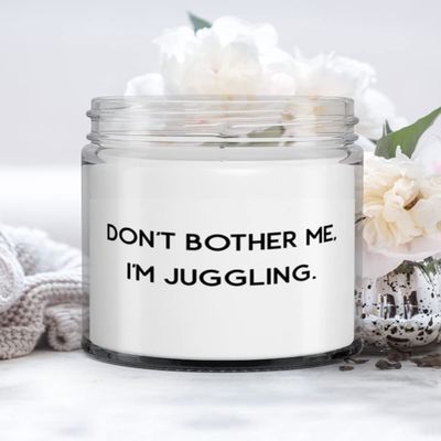 Funny Juggling Candle, Don't Bother Me, I'm Juggling, Gifts For Friends, Present From, For Juggling