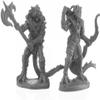 Dragonfolk Fighter and Ranger Miniature 25mm Heroic Scale Figure Bones Black Reaper Miniatures view 1