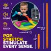 Nutty Toys Pop Tubes - Large 4-Pack Sensory Toys - Creative STEM Learning for Kids & Toddlers - Connect & Pop! Top ADHD Autism Fidget 2026, Best Boy & Girl Valentines Day and Easter Basket Gifts Idea view 2