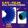 Nutty Toys Pop Tubes - Large 4-Pack Sensory Toys - Creative STEM Learning for Kids & Toddlers - Connect & Pop! Top ADHD Autism Fidget 2026, Best Boy & Girl Valentines Day and Easter Basket Gifts Idea view 3
