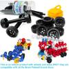 Brain Flakes 16 Wheels and 8 Axles Tube-Go Set Add-On Travel Kit - Build Cars, Trucks, Anything That Spins - Compatible Brand Discs - A Great STEM Toy view 3