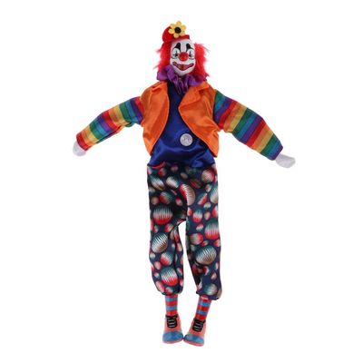 AMLESO 38cm Height Hand Painted Porcelain Clown Colorful Clothes Ceramic Clown Dolls Table Top Decoration #3